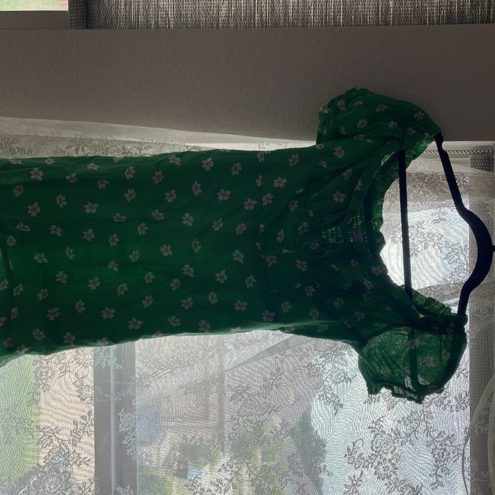 Urban Outfitters New Green Daisy Sundress mini